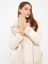 LC Waikiki Women's Fur Detailed Suede Gloves